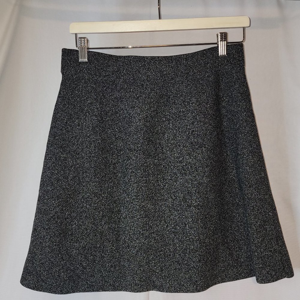 Ann Taylor Loft Petites Mini Skirt Size MP Like New - Heathered black - Picture 2 of 4